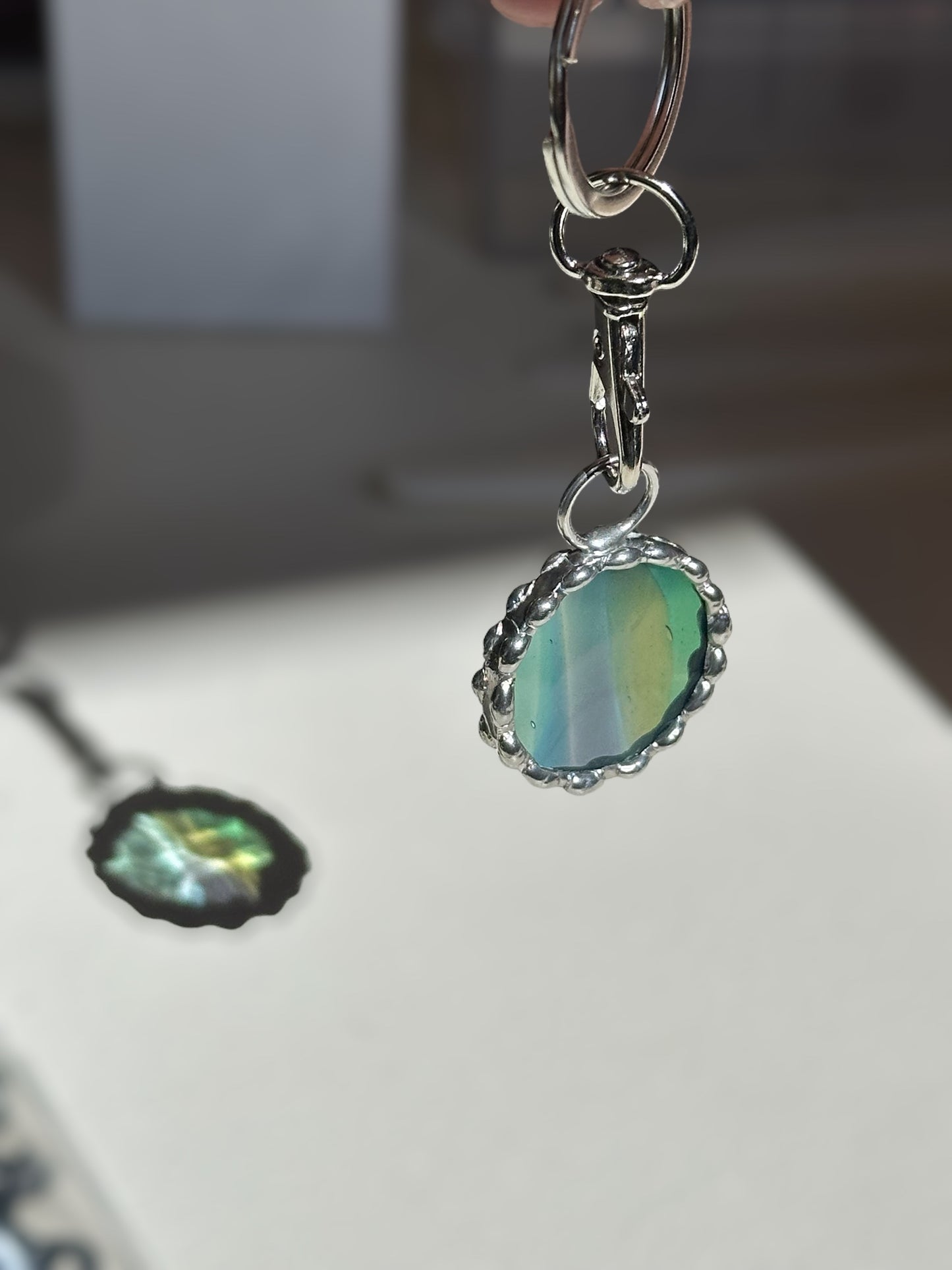 Handcrafted Stained Glass Keychain - Fremont Glass