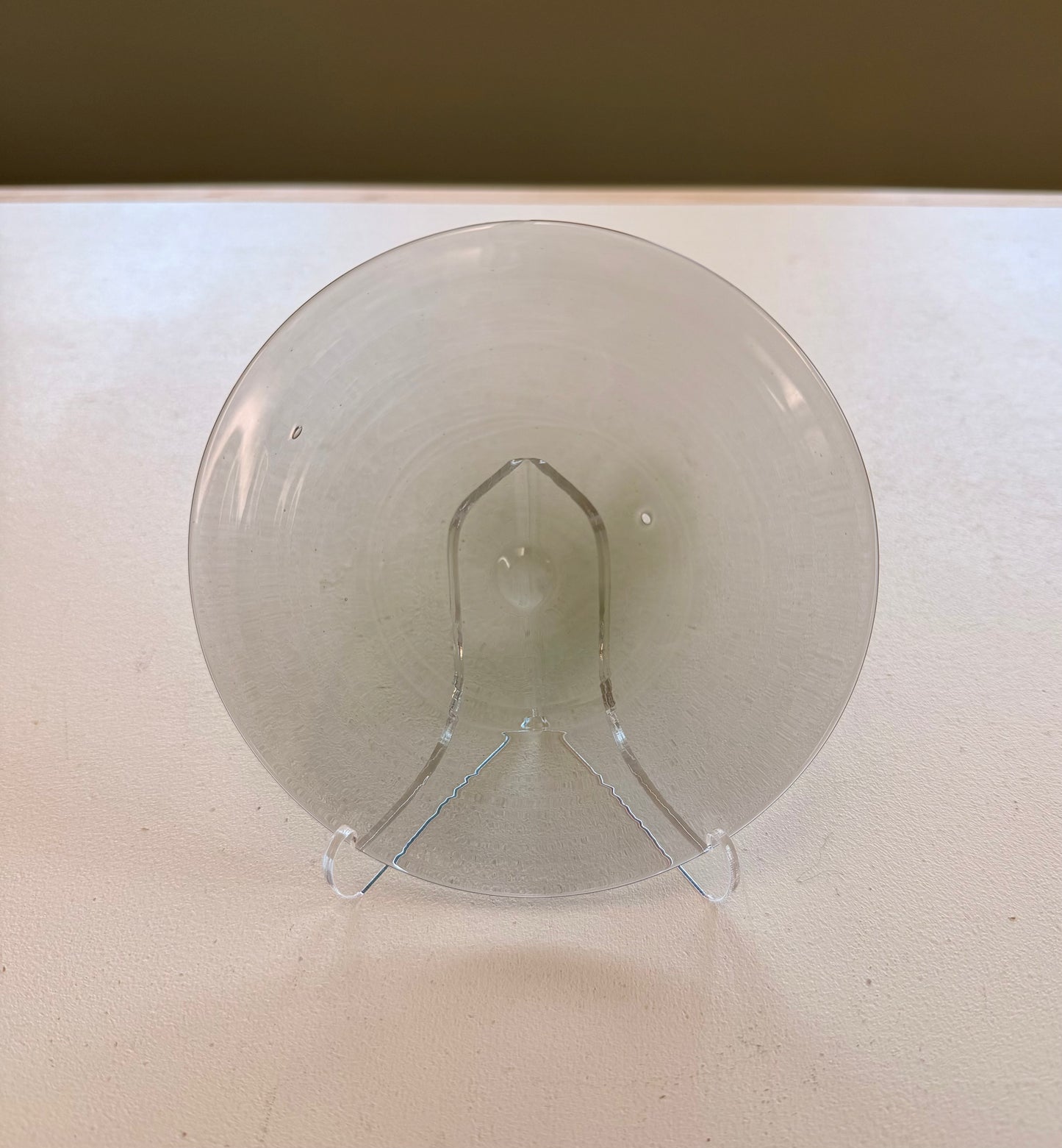 Pale Gray/Green Hand Spun Rondel 135mm