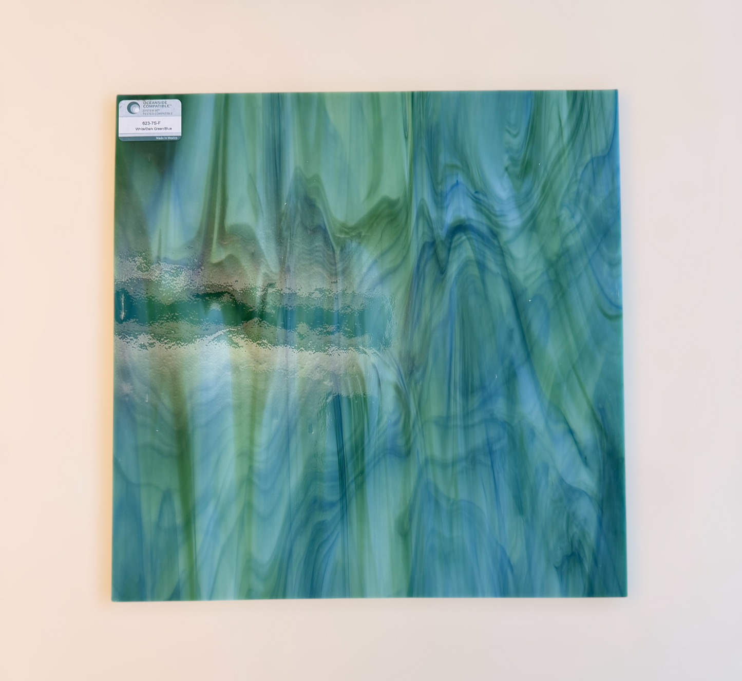 OGT White/Dark Green/Blue 12”x12”