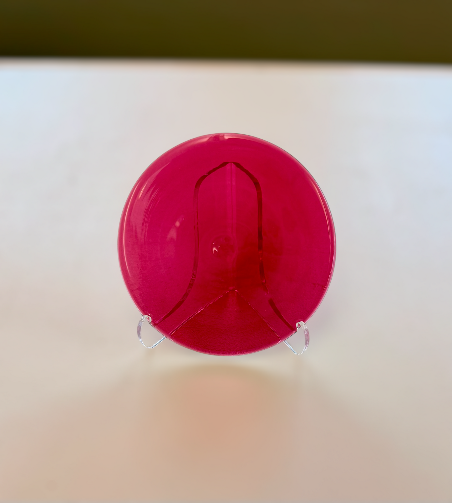 Pink Hand Spun Rondel 100mm