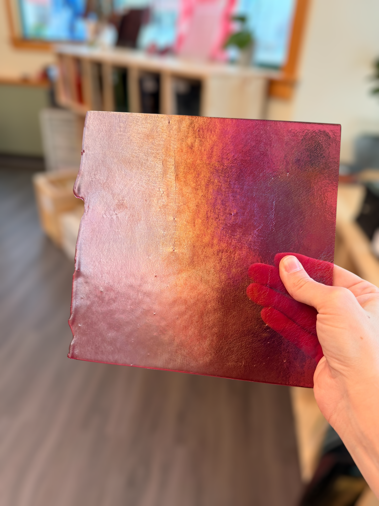 Cranberry Pink Irid 8.5"x8.5"