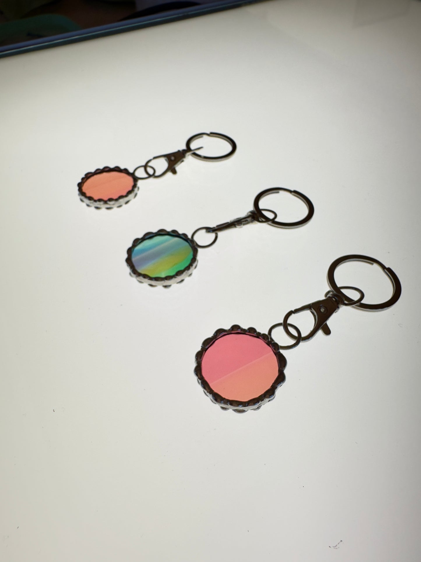 Handcrafted Stained Glass Keychain - Fremont Glass