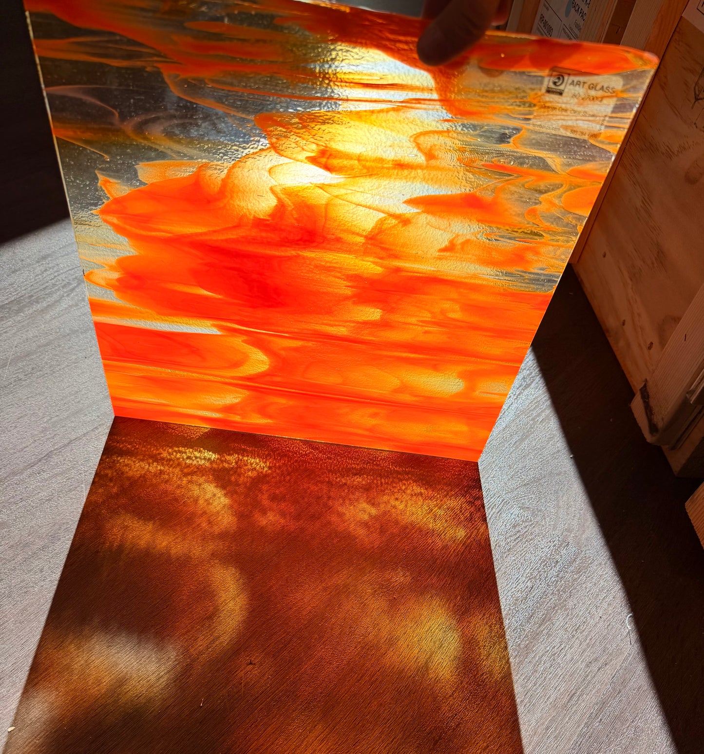 Uroboros | Orange Opal/Clear Streaky