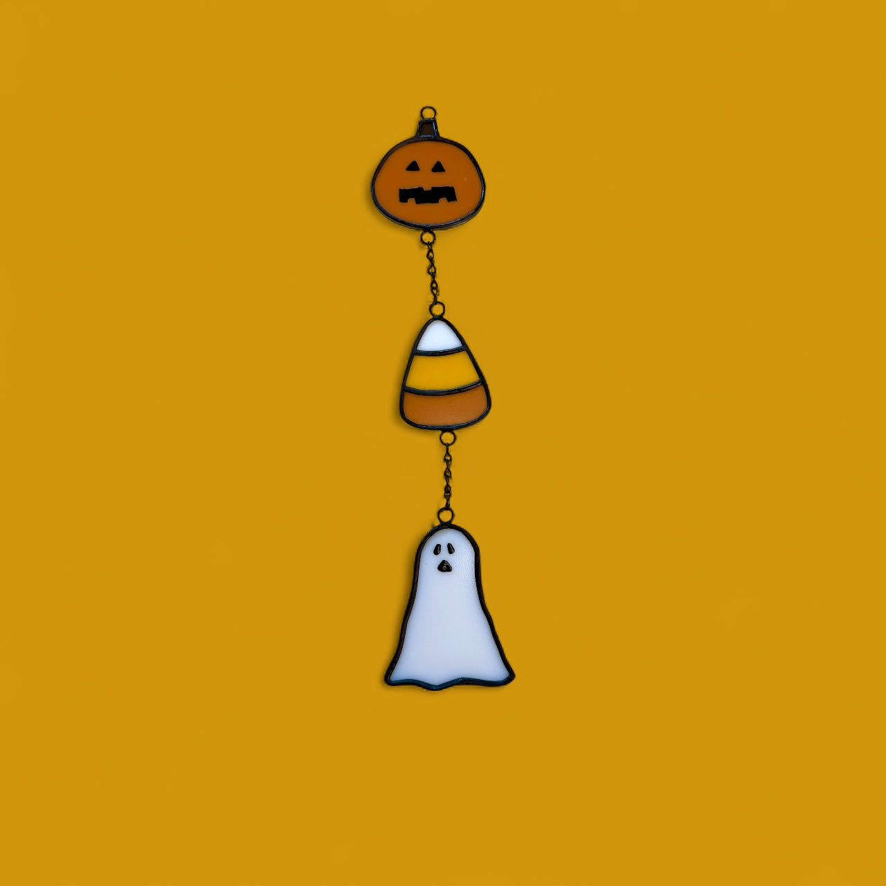 Halloween Stained Glass Sun Catcher (3 pieces)