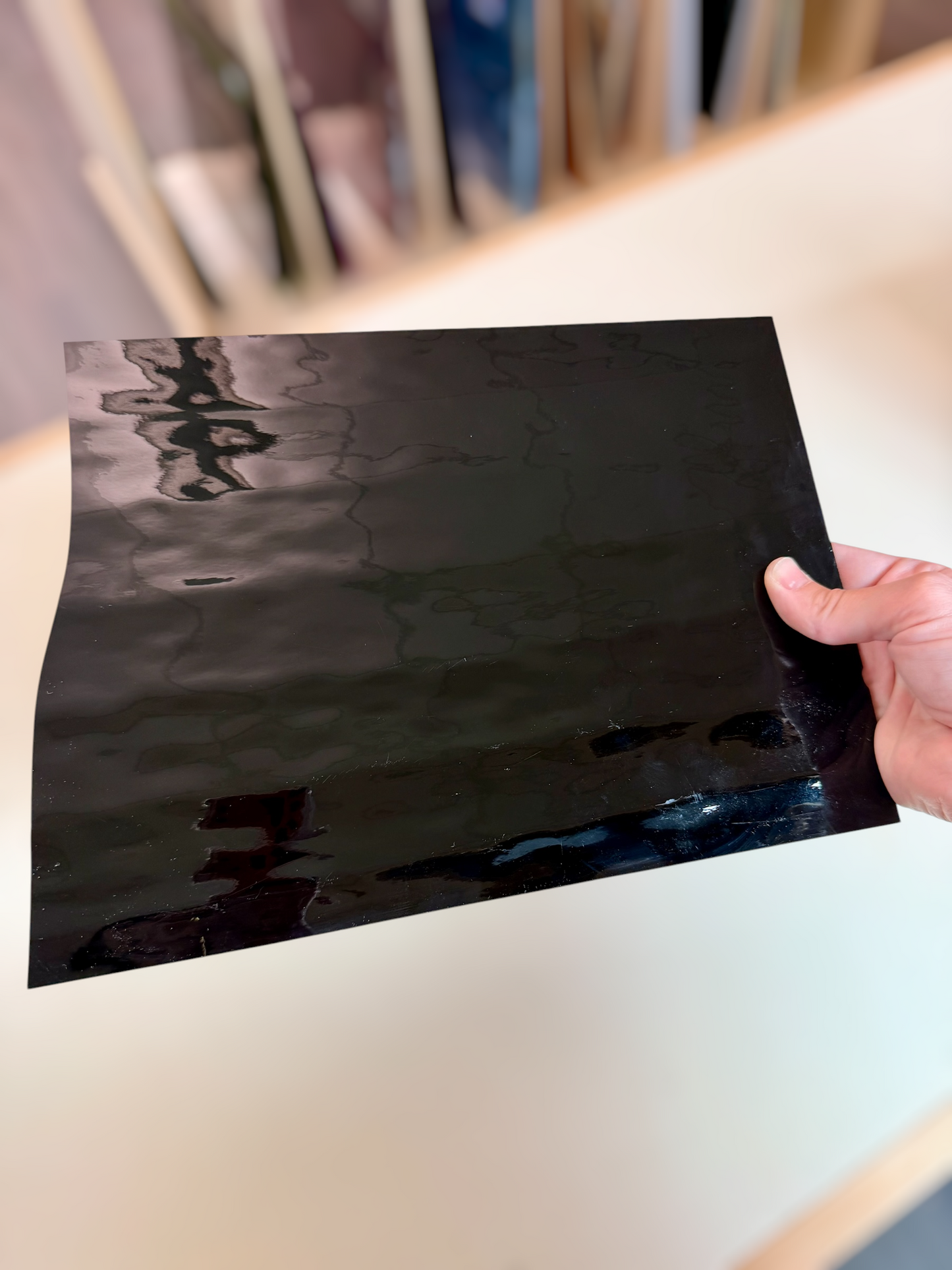 Black Waterglass 8.25" x 11"