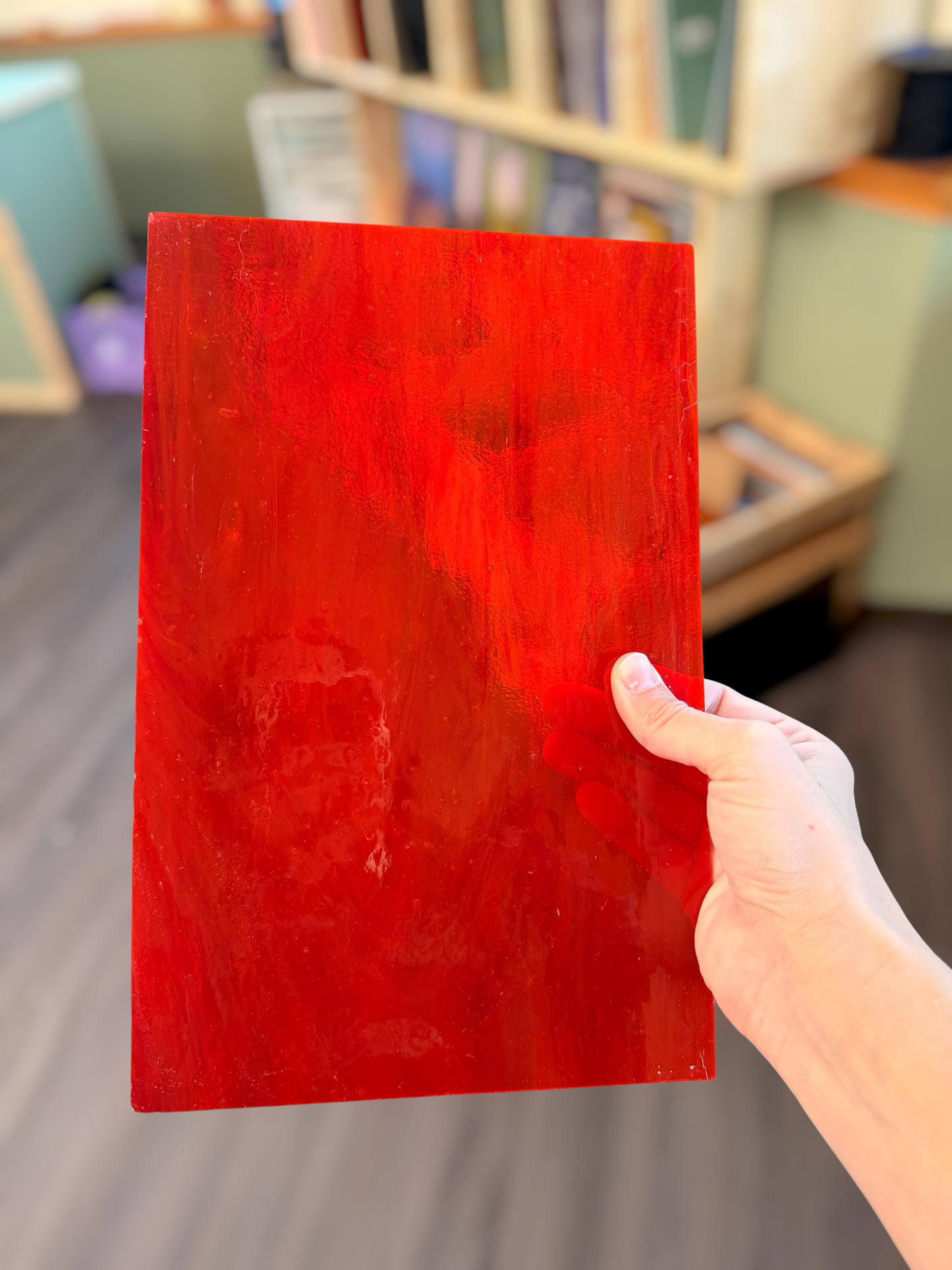 Kokomo Red Transparent 8"x12"
