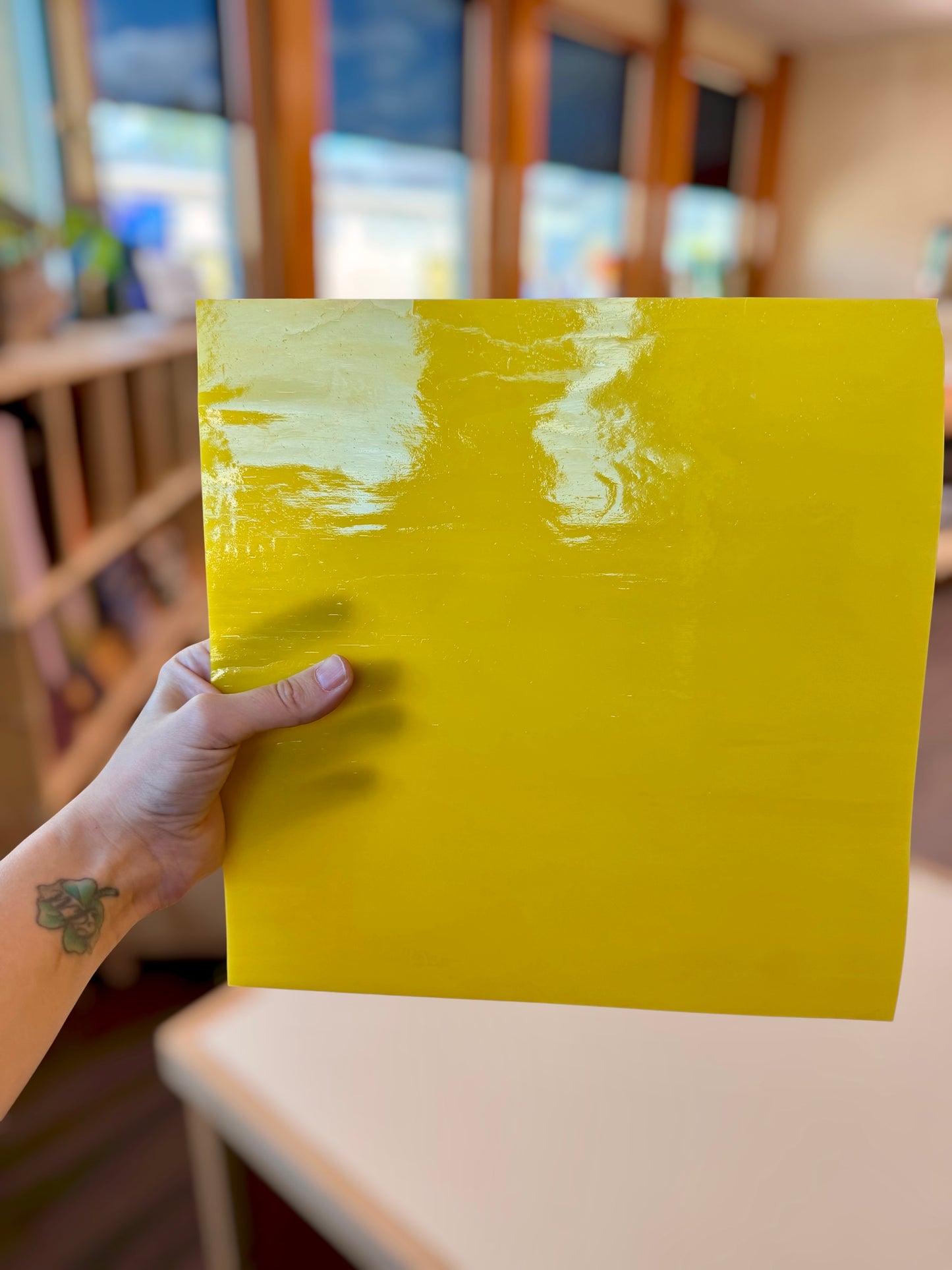 Kokomo Neon Yellow Opal 12"x12"