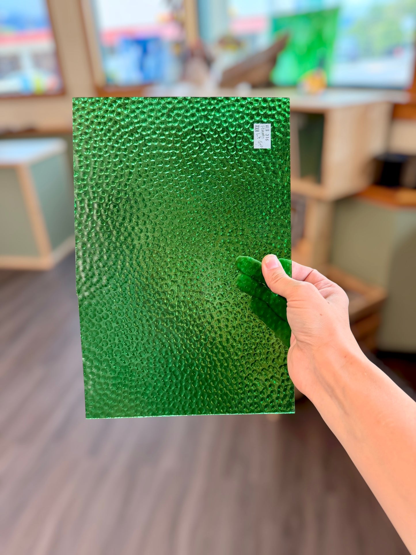 Wissmach | Lt. Green Hammered 8"x12"