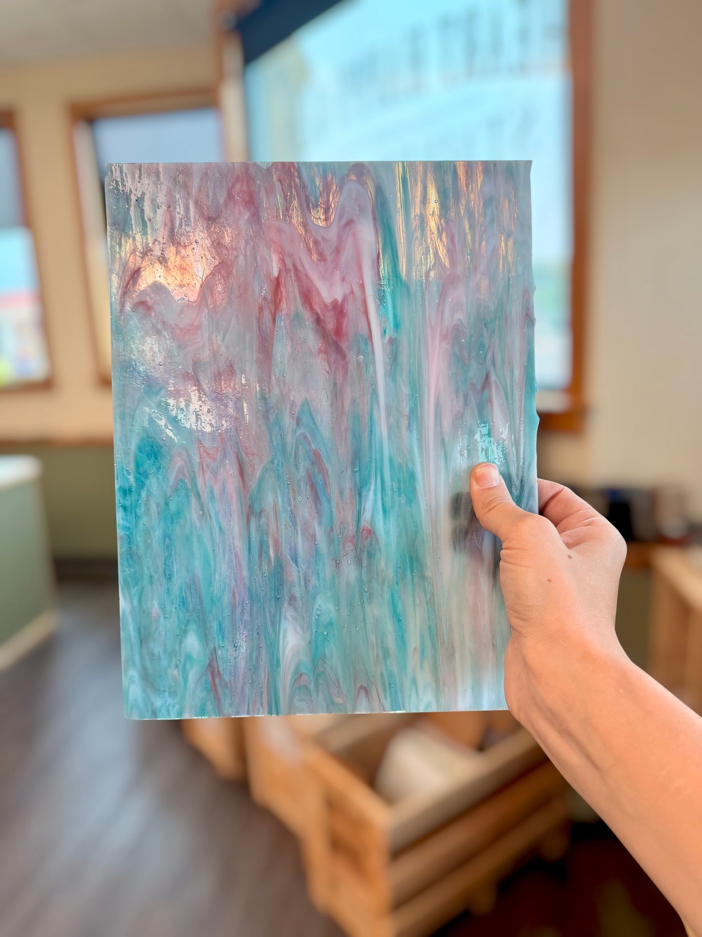 Armstrong Glass | Turquoise/Pink/White