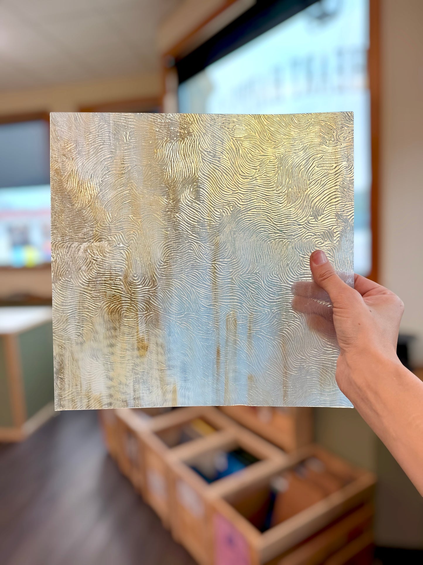 Kokomo | Lt.Amber/White Vertigo 12"x12"