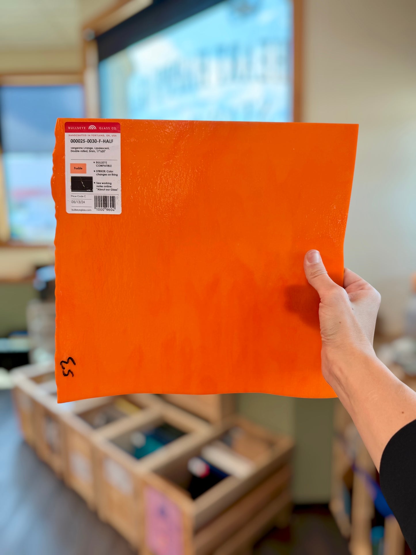 Bullseye | Tangerine Orange 12" x 12"