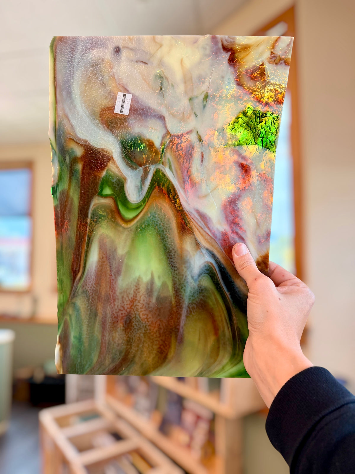 Uroboros | Green/White/Caramel Opal