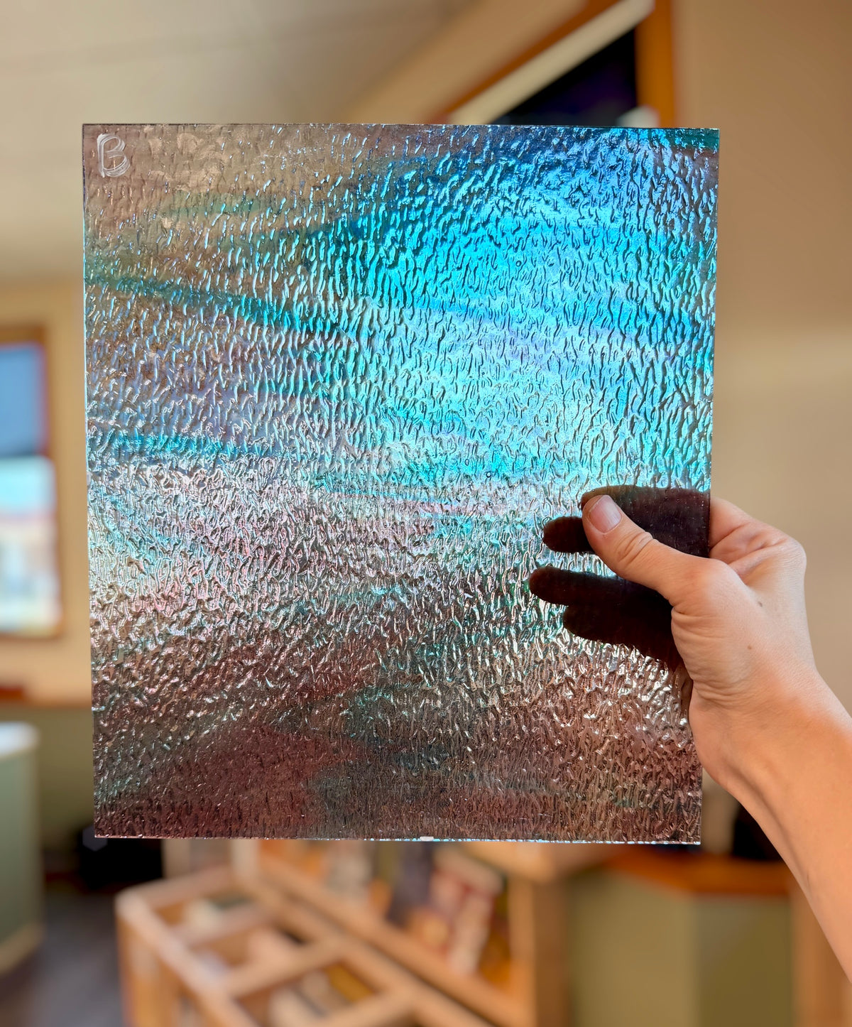 Wissmach | Sky Blue/Purple/Clear Granite