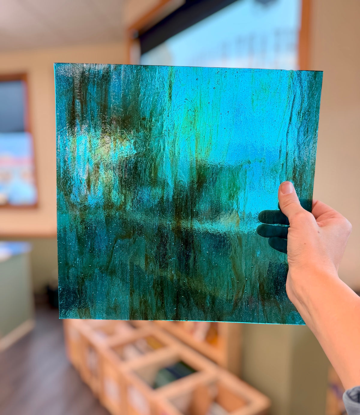 Kokomo | Blue/Brown Streaky Transparent