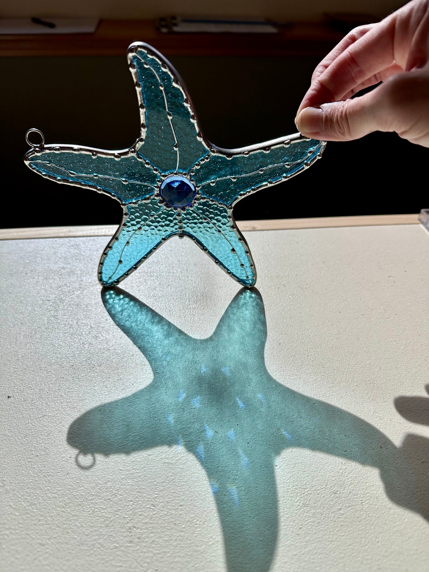 Handcrafted Stained Glass Starfish – 7” – Kokomo Glass