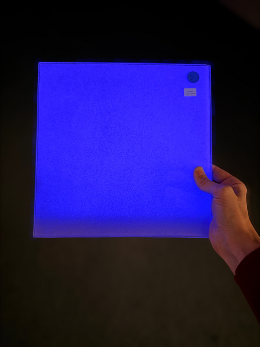 Purple Cotton Candy Glow Glass 10”x10” 90COE