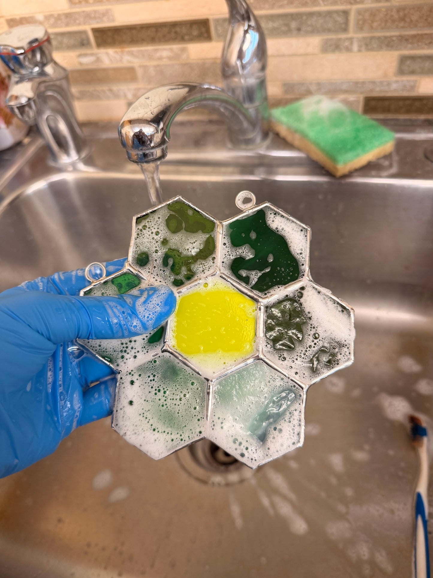 Intro to Stained Glass: Hexi Flower