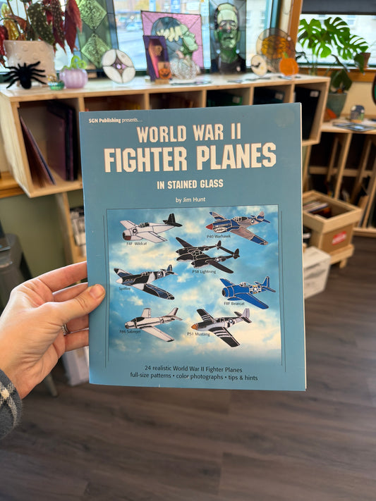 World War II Fighter Planes in Stained Glass by Jim Hunt