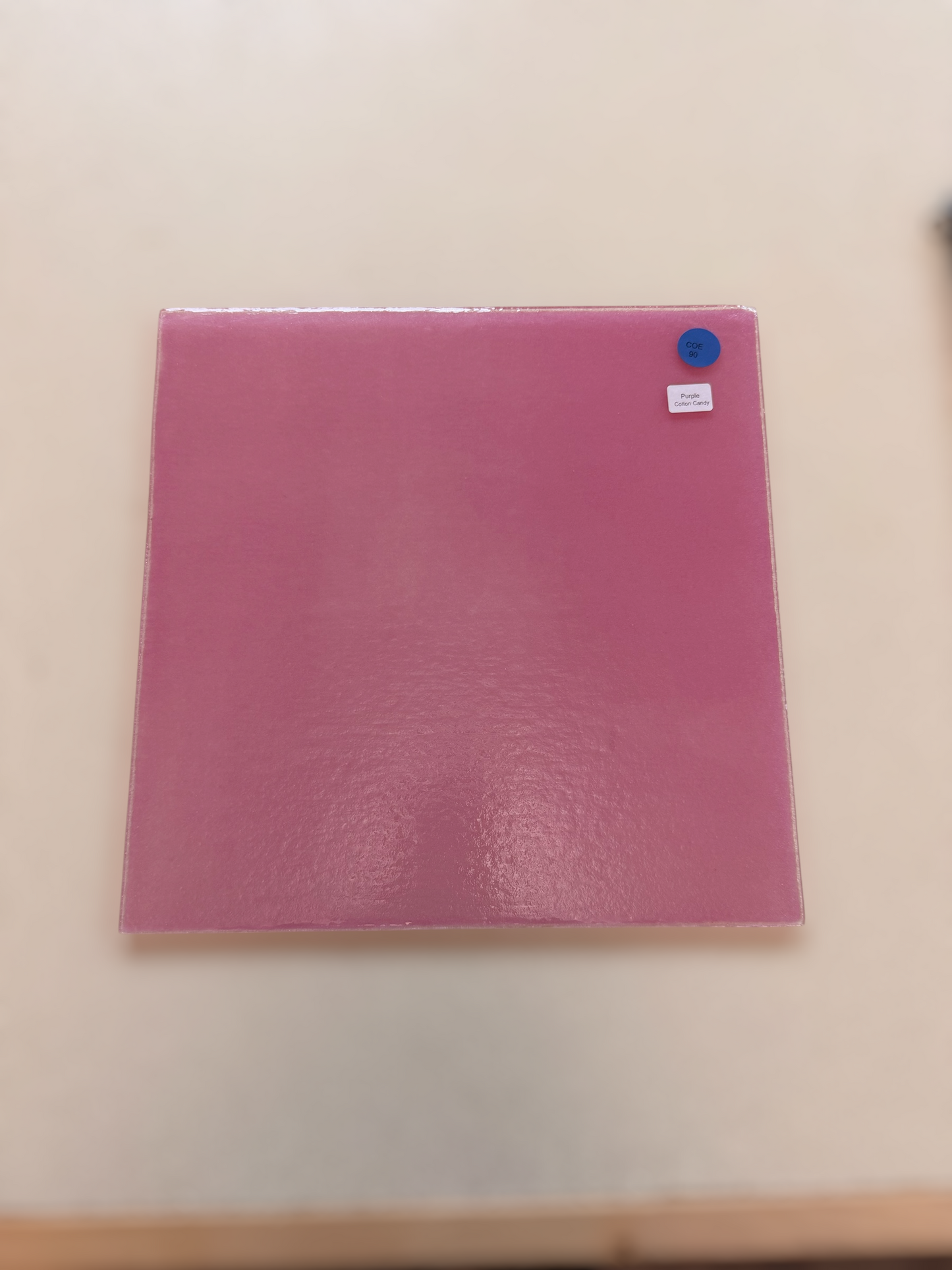 Purple Cotton Candy Glow Glass 10”x10” 90COE