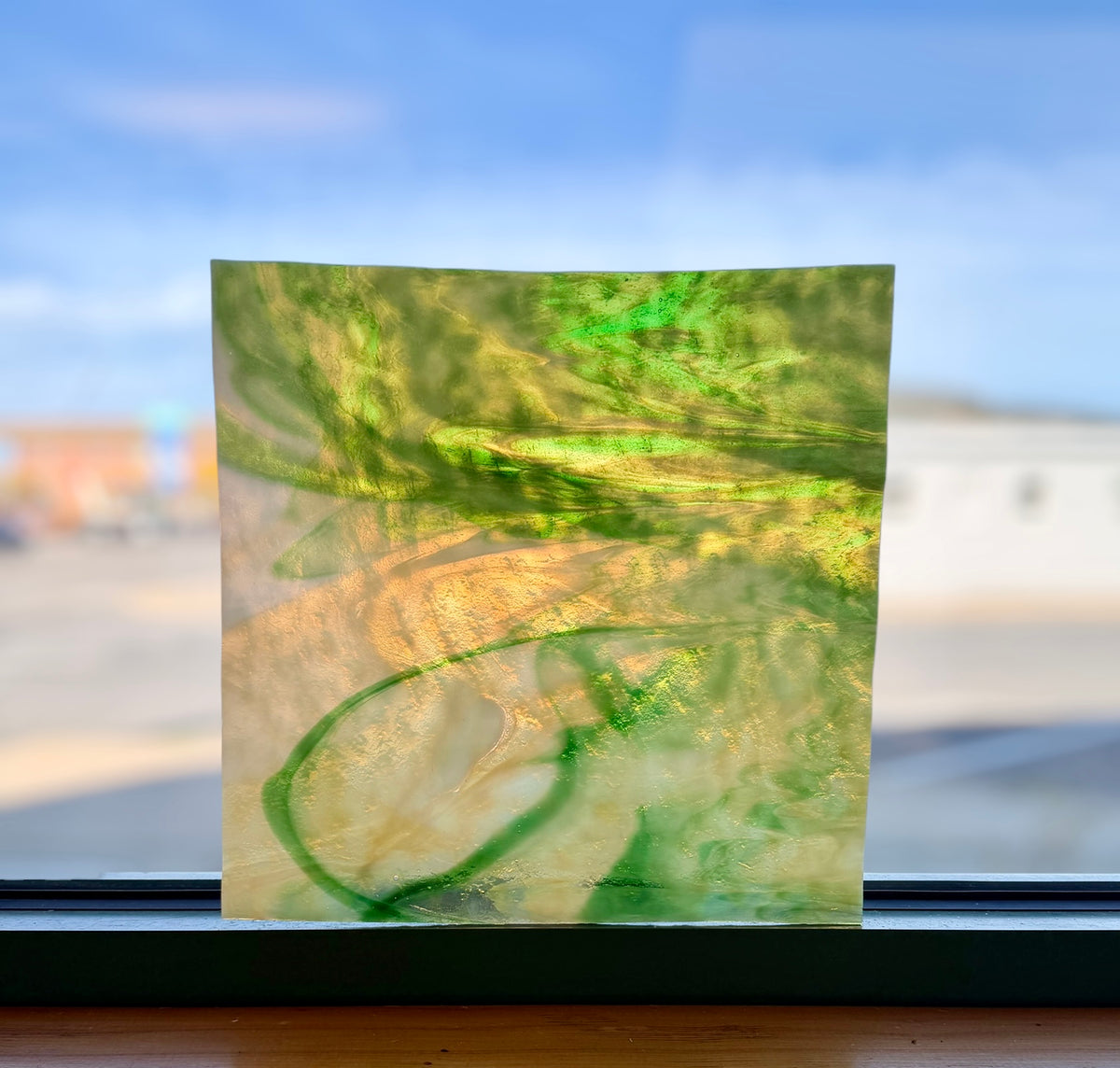 Kokomo |Green/White/Amber Granite Catspaw