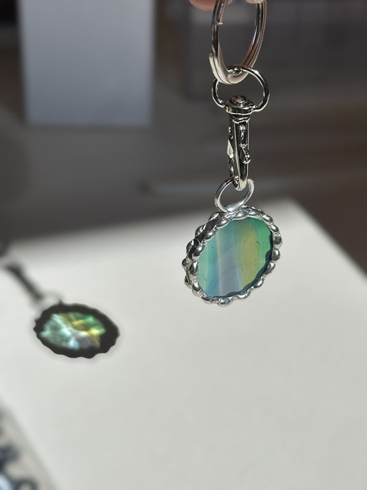 Handcrafted Stained Glass Keychain - Fremont Glass