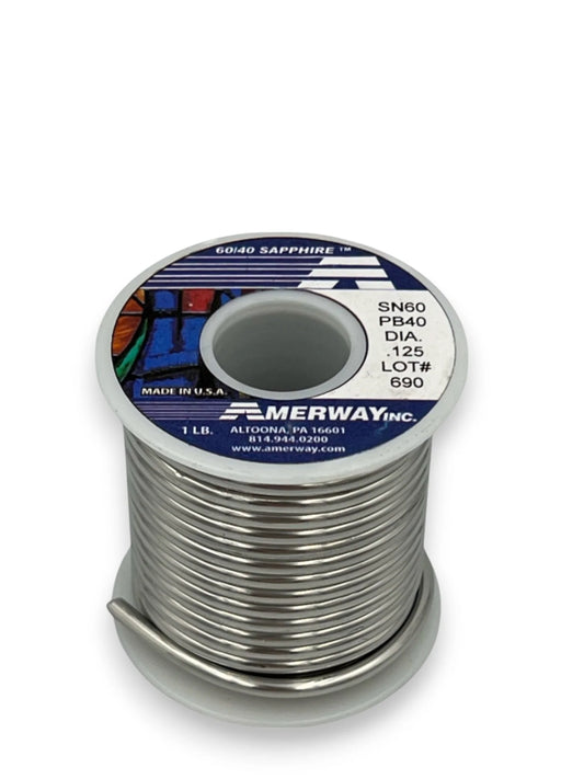 Amerway 60/40 Stained Glass Solder 1 lb Spool