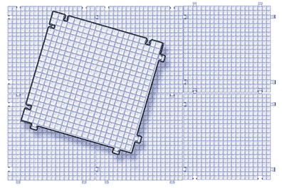 Waffle Grid 4-Pack Work Surface