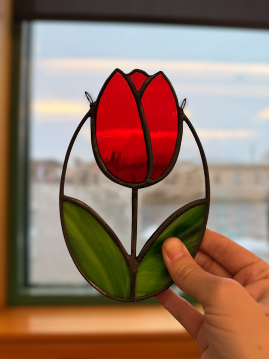 Stained Glass Tulip Sun Catcher Workshop