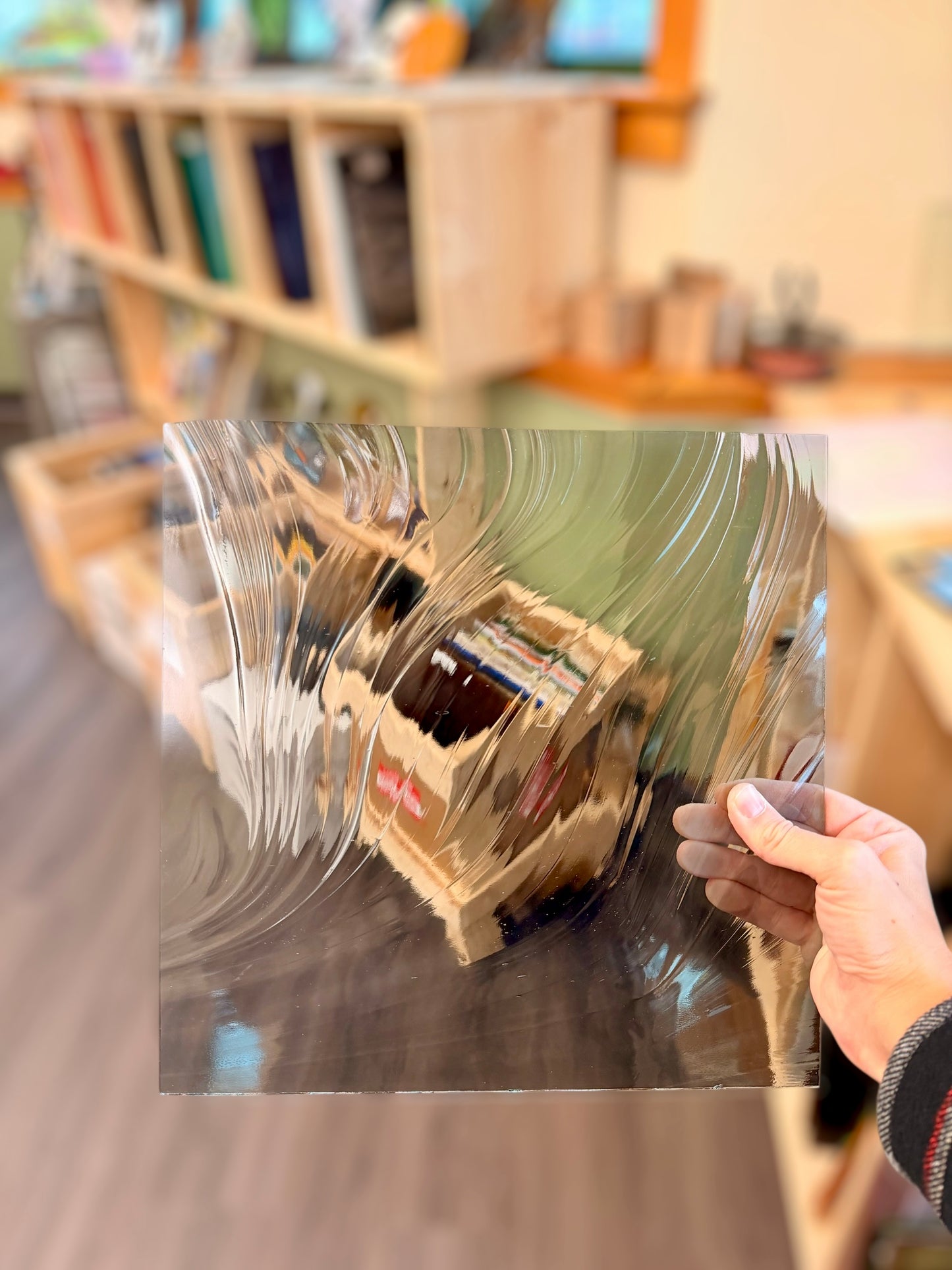 Spectrum Gray Baroque Transparent 12"x12"