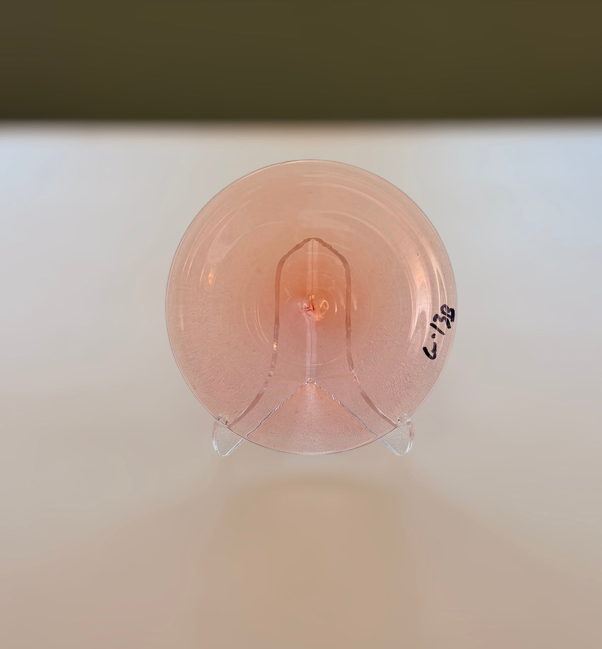 Light Pink Hand Spun Rondel 125mm