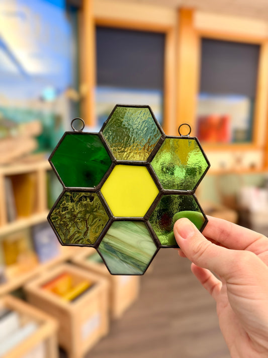 Intro to Stained Glass: Hexi Flower