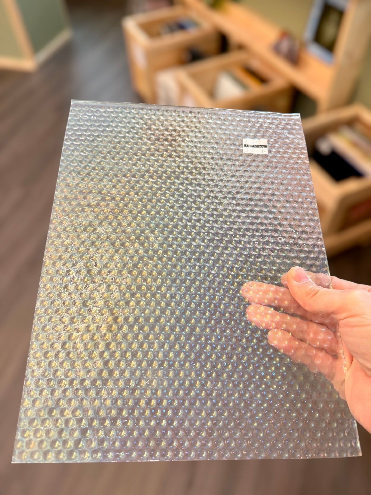 Uroboros Clear Radium Irid 8.85"x12"