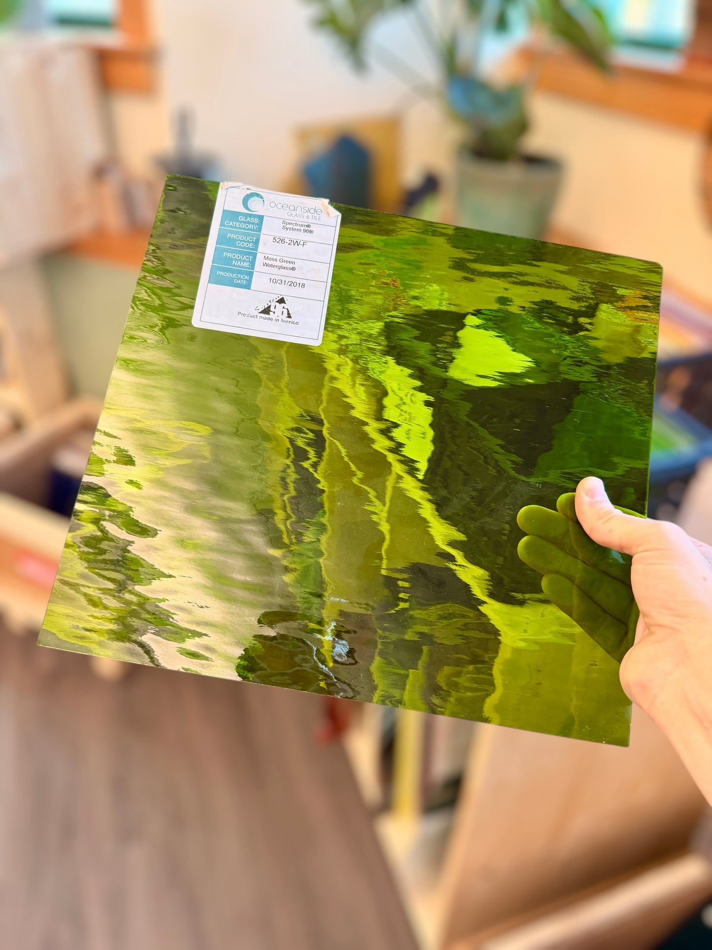 Moss Green Waterglass