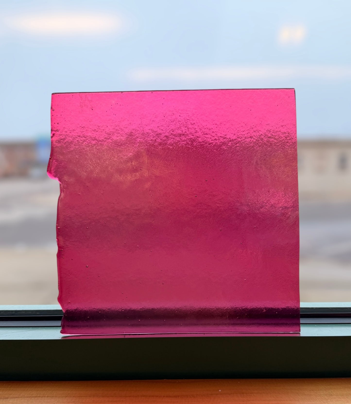 Cranberry Pink Irid 8.5"x8.5"