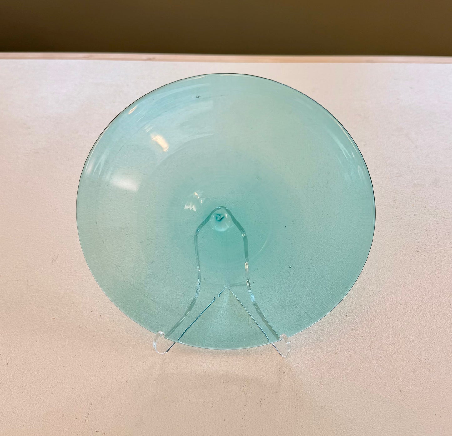 Light Blue Hand Spun Rondel 175mm