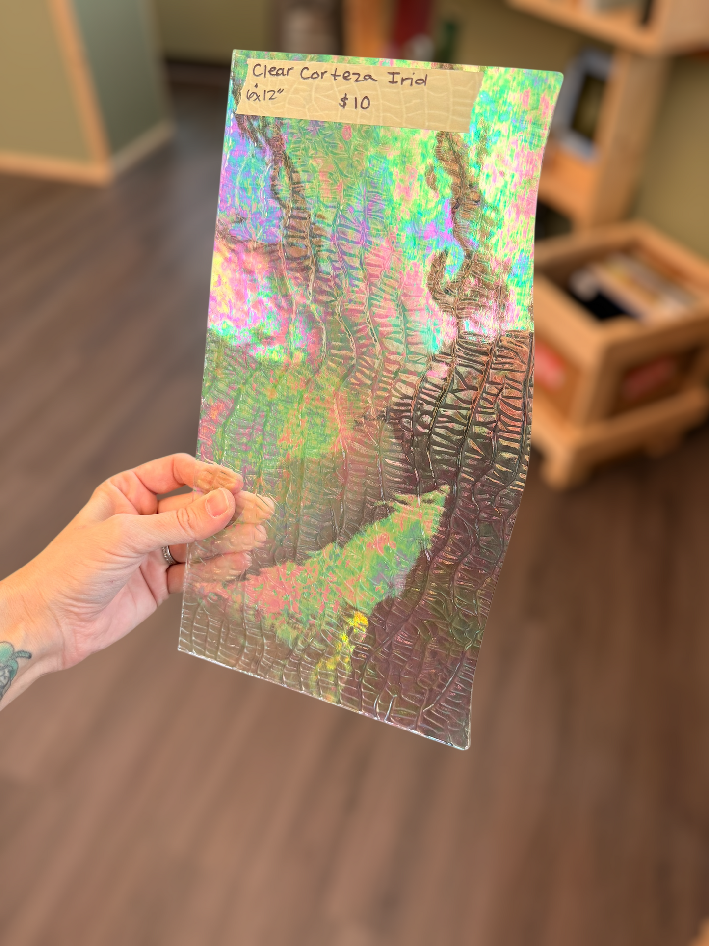 Clear Corteza Irid 6"x12"