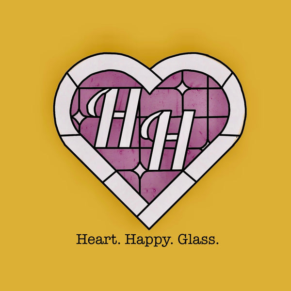 Heart Happy Glass