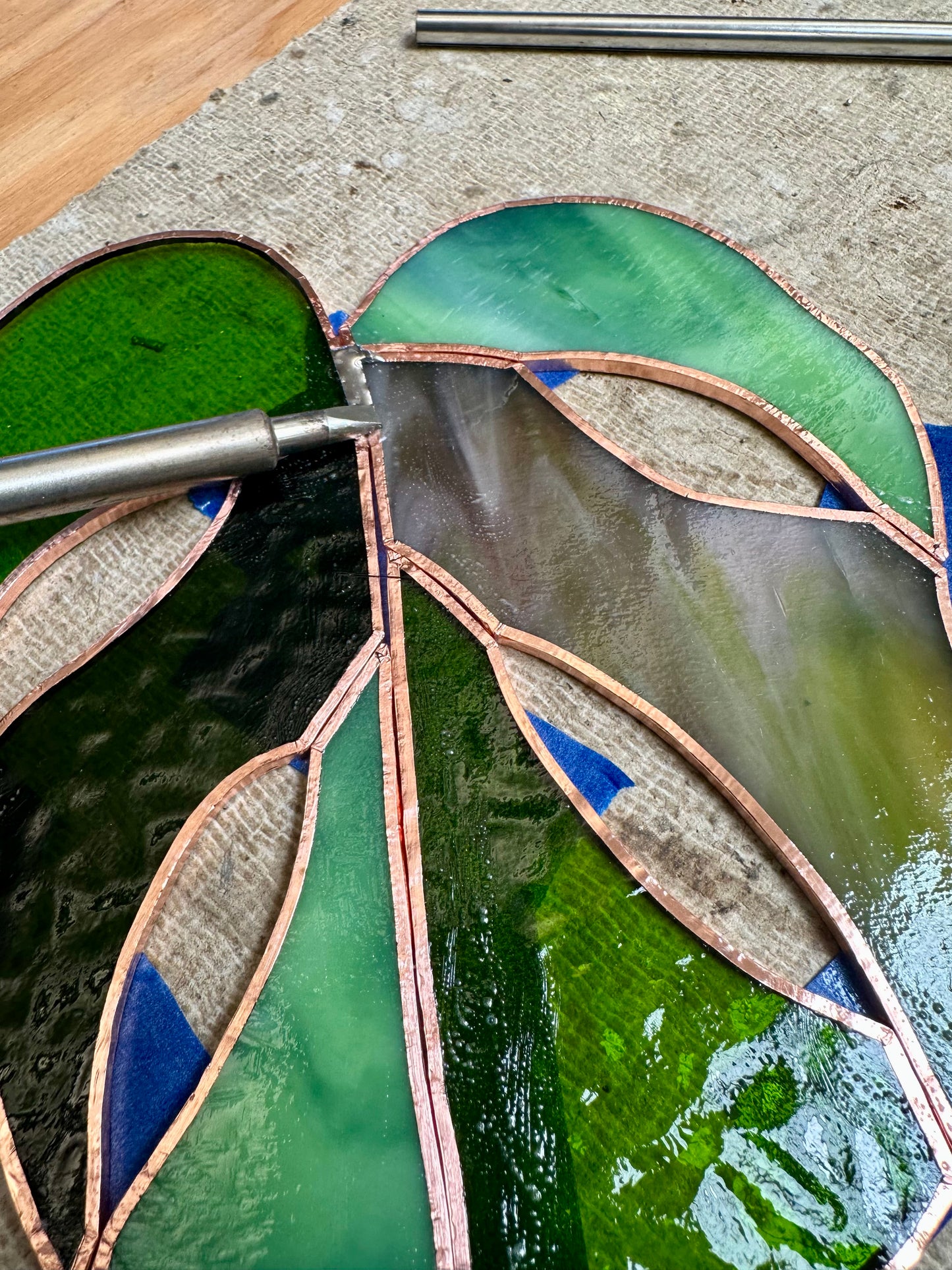 Stained Glass Monstera Leaf Workshop