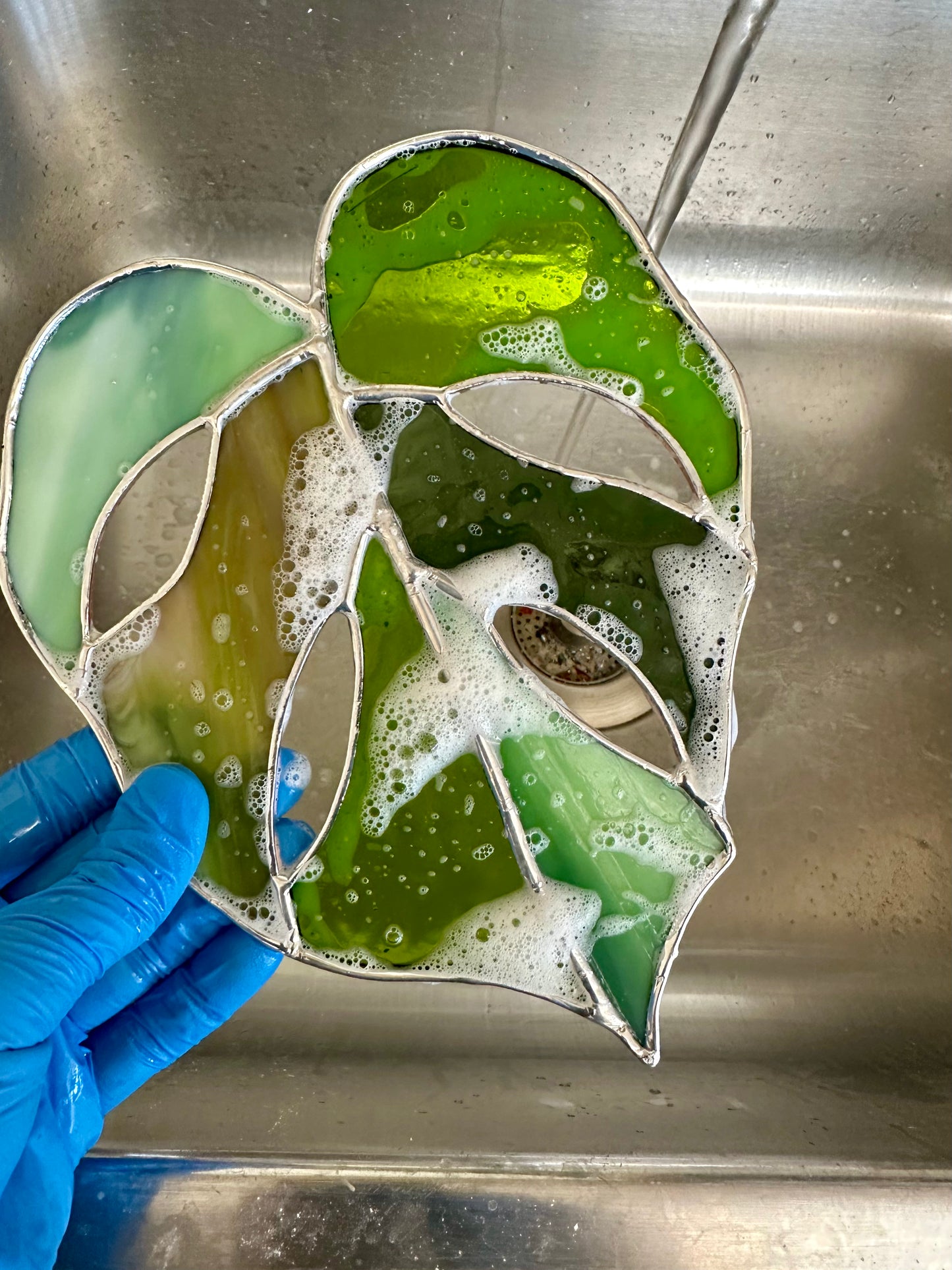 Stained Glass Monstera Leaf Workshop