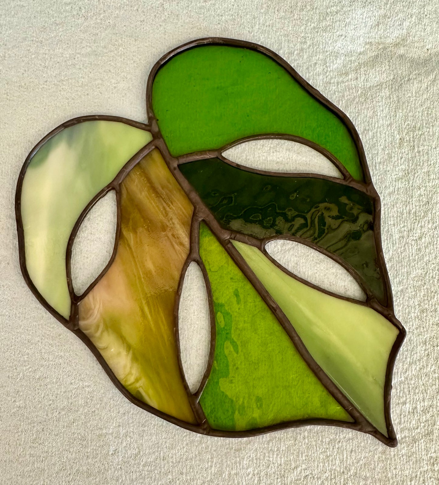 Stained Glass Monstera Leaf Workshop