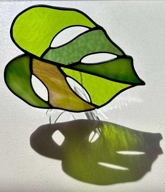 Stained Glass Monstera Leaf Workshop