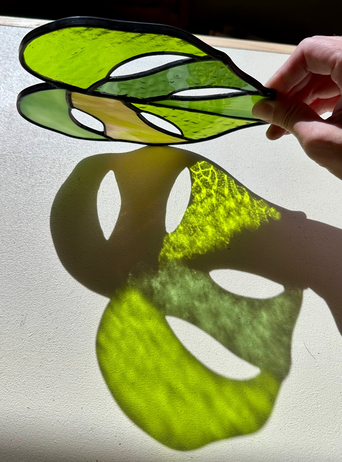 Stained Glass Monstera Leaf Workshop