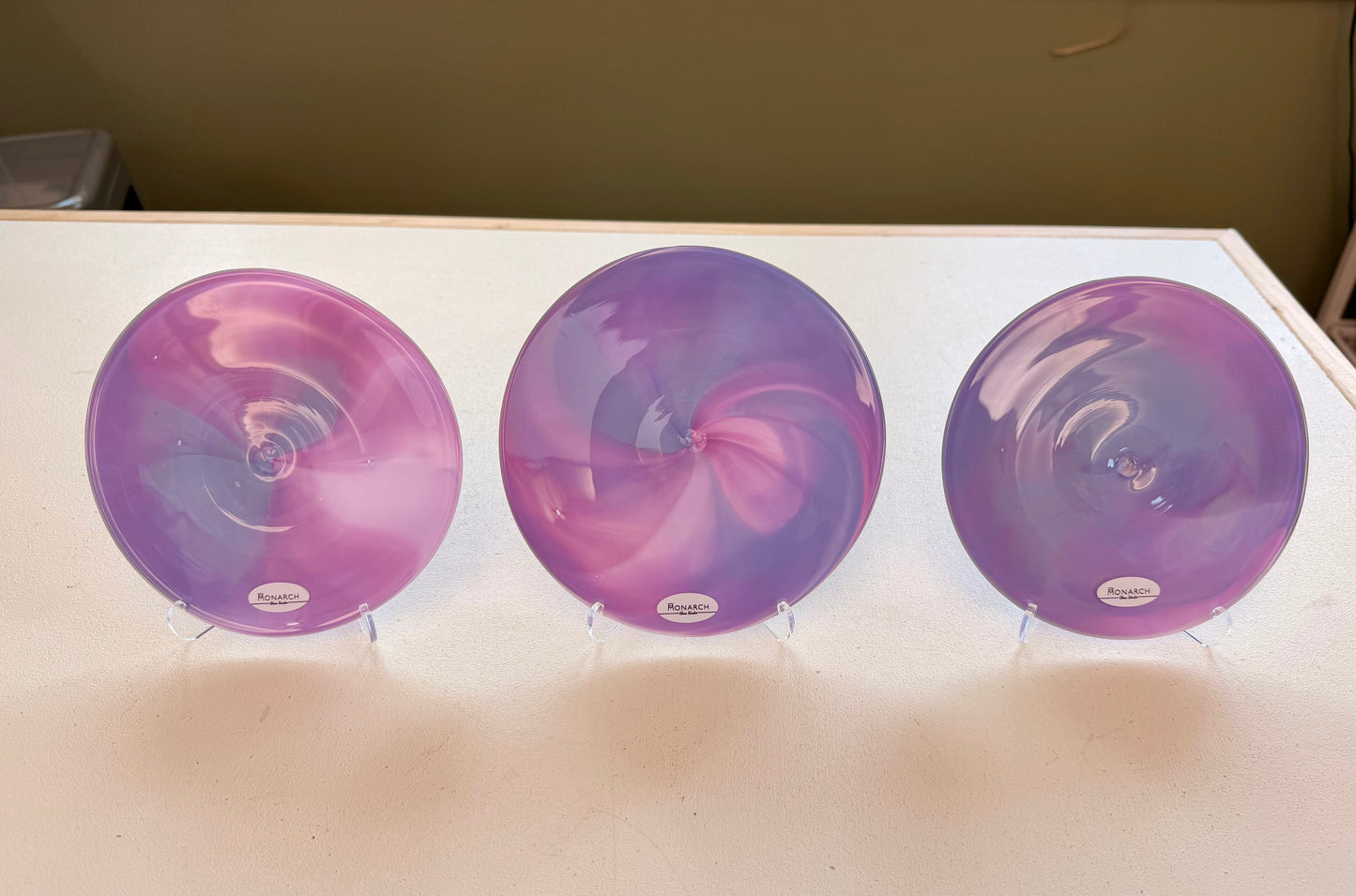 Hand Spun Pink/Purple Rondel