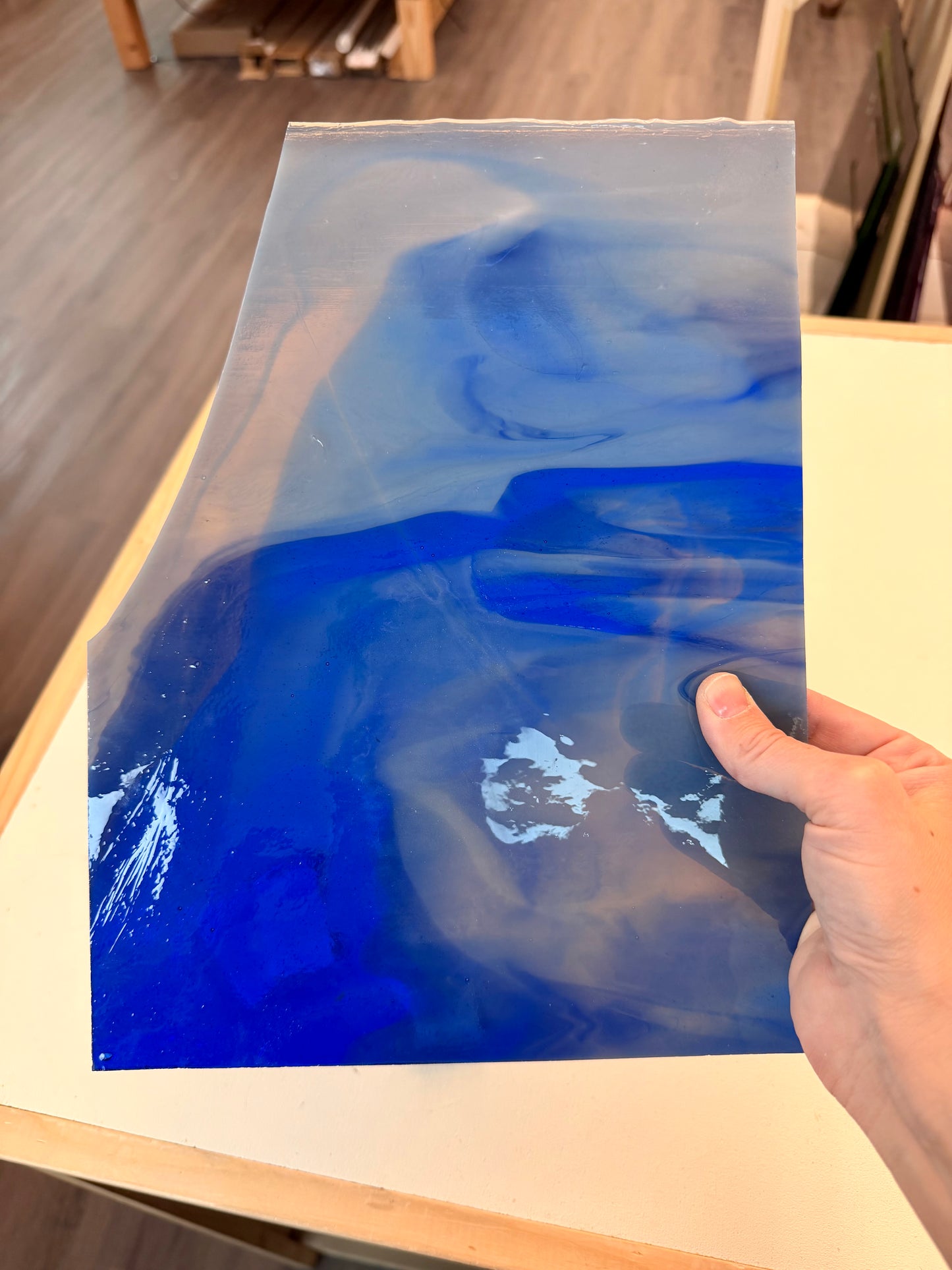 Gray Opal/Cobalt Blue 8.5"x11.5"