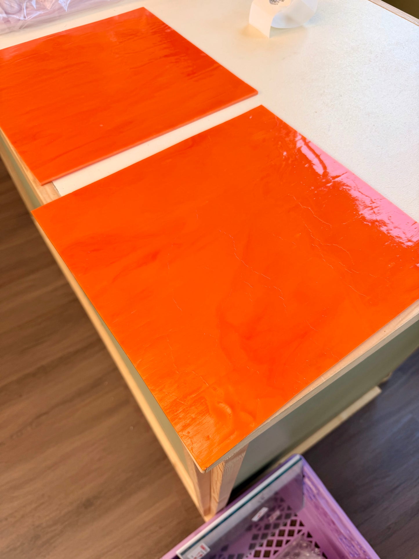 Kokomo Solid Orange Opal 12"x12"