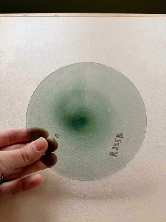 Gray/Green Hand Spun Rondel 140mm