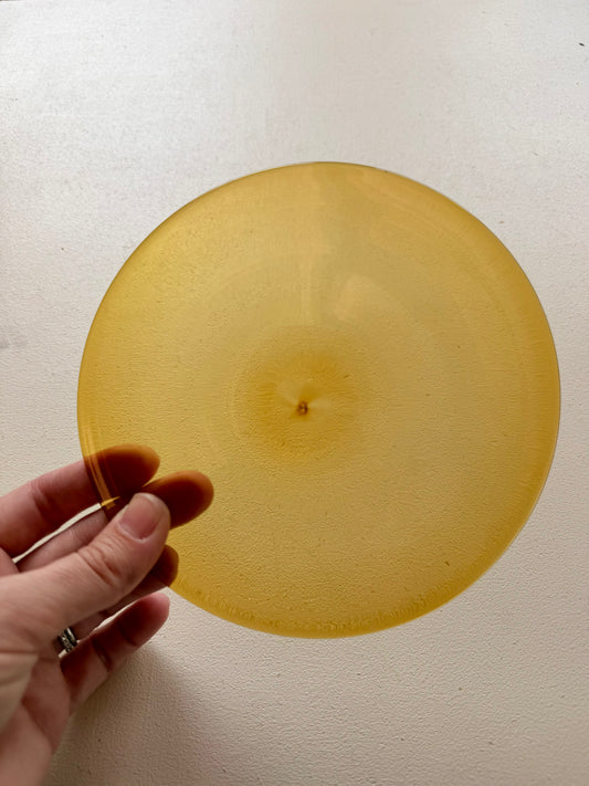 Amber Hand Spun Rondel 150mm
