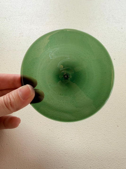 Dk. Green Hand Spun Rondel 100mm