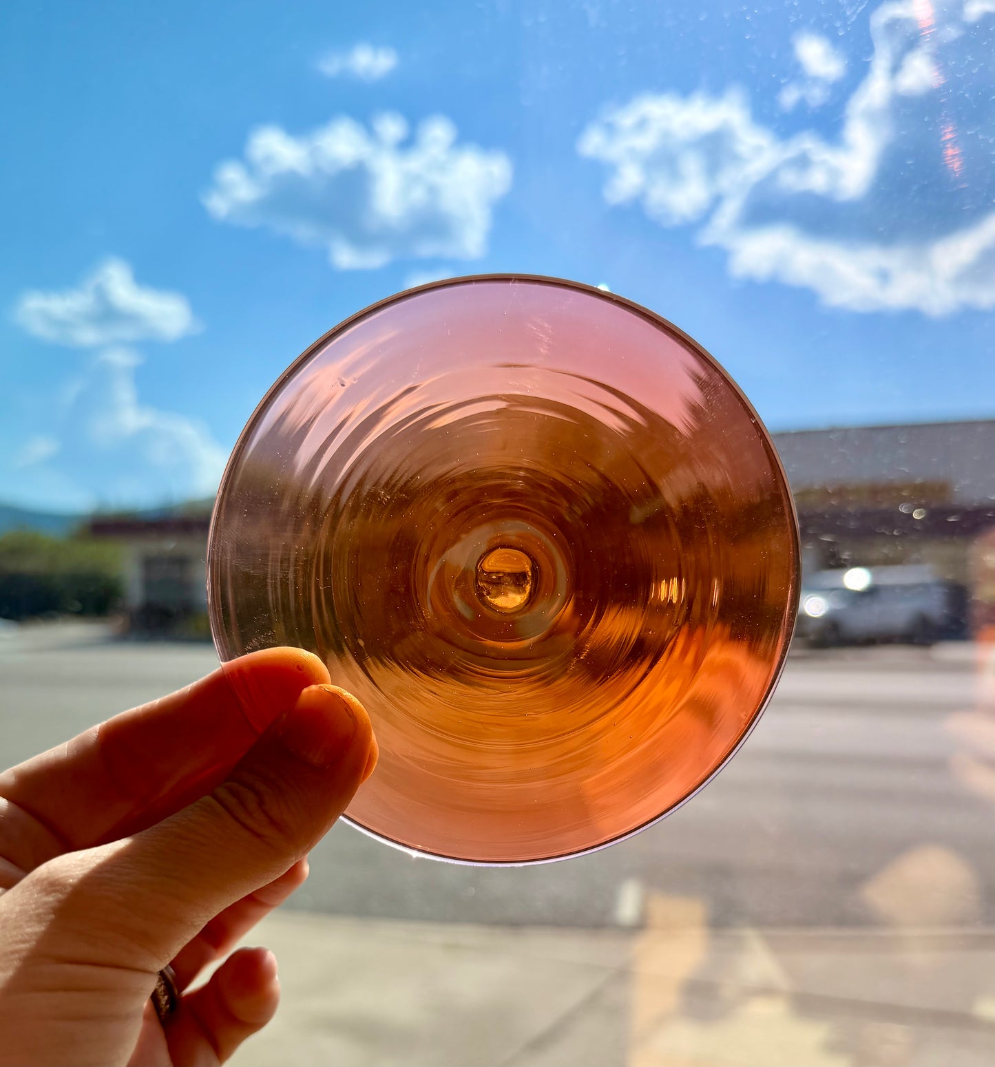 Sunset Hand Spun Rondel 110mm