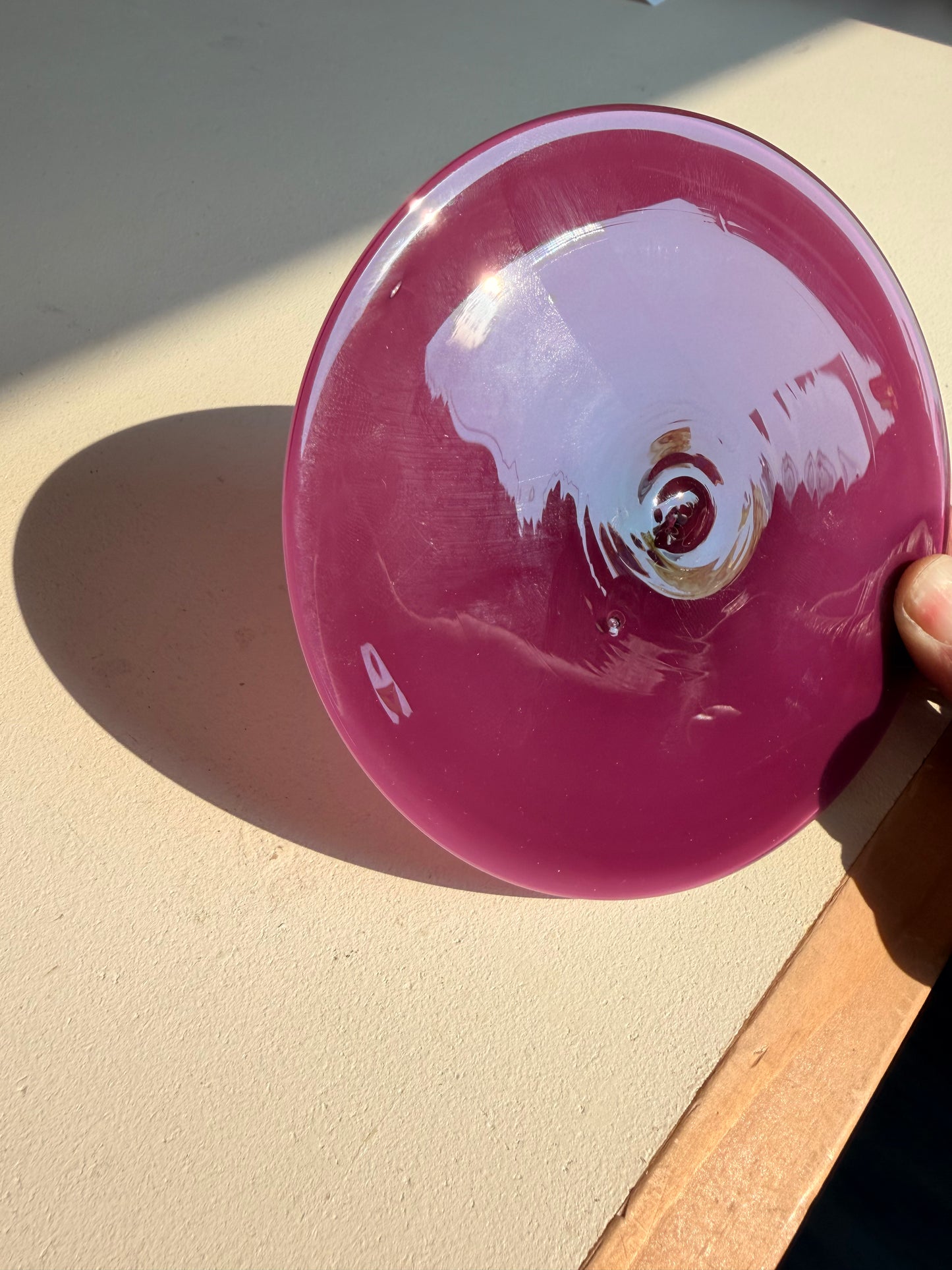 Purple Opal Hand Spun Rondel 125mm